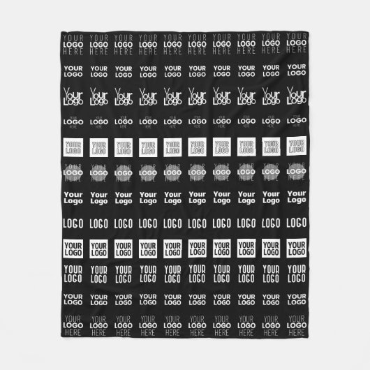 最大12個のロ違うゴまたはアップロードされた画像 フリースブランケット (正面)