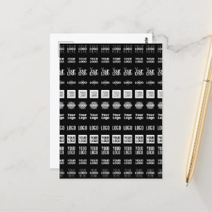 最大12種類のロゴまたはアップロード画像 ポストカード