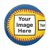 最大3枚の画像と色、野球カスタム 野球ボール (正面左)