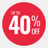 最大40%オフ(40販売)中小規模企業向け ラウンドシール (正面)