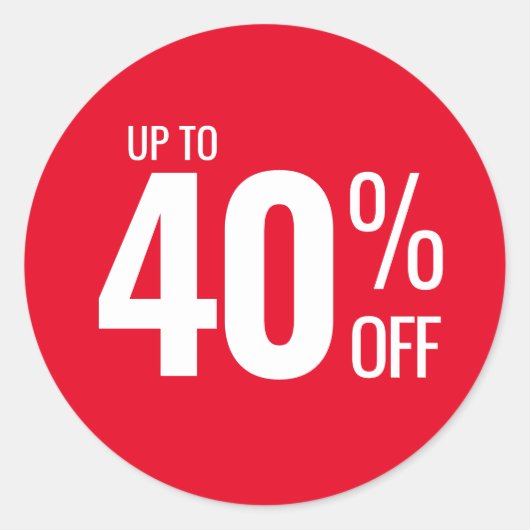 最大40%オフ(40販売)中小規模企業向け ラウンドシール (正面)