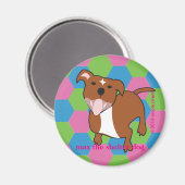 最大 |六角フロッピーイヤー、2 1/4インチラウンドマグネット マグネット (正面/裏面)