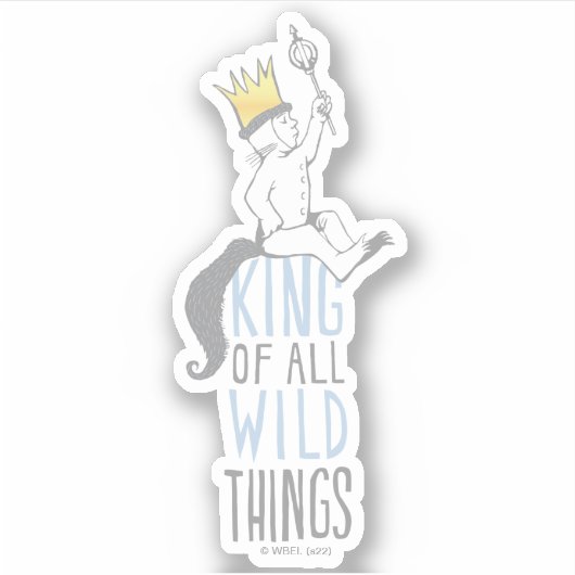 最大 | The King of All Wild Things - Blue シール (正面)