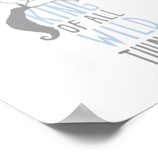 最大 | The King of All Wild Things - Blue ポスター (角)