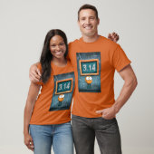 最大Piまでチョーク： 3.14ギークモード有効化 Tシャツ (ユニセックス)