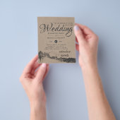 最安のウェディング招待状 チラシ (手)