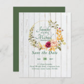 最安値の保存日付フローラリース予算 (正面/裏面)