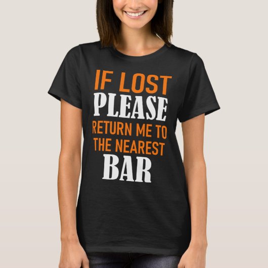 最寄もしりのバー隊に戻して Tシャツ (正面)
