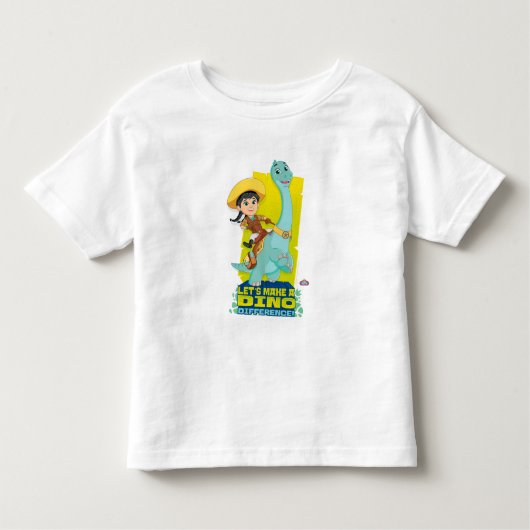 最小およびクローバー | D.違いを生む トドラーTシャツ (正面)