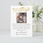 最小の写真で愛を伝える記念日カード 妻へ サンキューカード (スタンド正面)