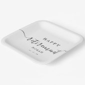 最小エレガント定年パーティースクリプト ペーパープレート (傾斜あり)