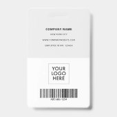 最小シンプル社員ID バッジ (裏面)