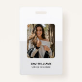 最小シンプル社員ID バッジ (正面)