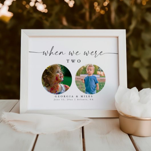 最小モダンベビー写真テーブル番号