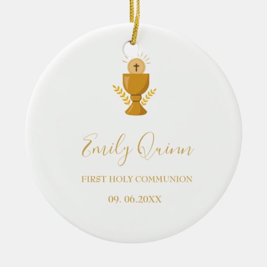 最小モダンリスト最初の共有禁止領域オーナメント セラミックオーナメント (正面)