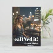 最小モダン看護の卒業発表 招待状 (スタンド正面)