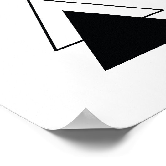 最小三角形 ポスター (角)