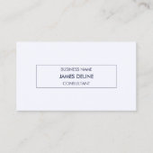 最小主義のきれいで青いフレームのコンサルタント 名刺 (正面)