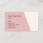 最小主義のきれいなパステル調のタイプエラーの名刺 名刺 (裏面)