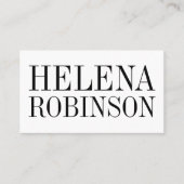 最小主義のはっきりしたな白黒名刺 名刺 (正面)