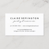 最小主義のアールデコ|ののどの金ゴールドホイル 名刺 (裏面)