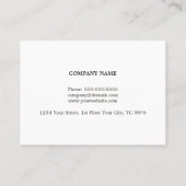 最小主義のエレガントで白くフェイクな金ゴールドライン弁護士 名刺 (裏面)