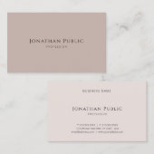 最小主義のエレガントなデザインのモダンなテンプレートの贅沢 名刺 (正面/裏面)