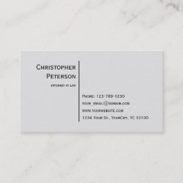 最小主義のエレガントなライン弁護士のオフィス 名刺