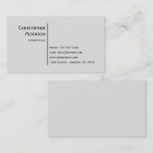 最小主義のエレガントなライン弁護士のオフィス 名刺 (正面/裏面)