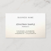 最小主義のエレガントな専門のモダンな平野 名刺 (裏面)