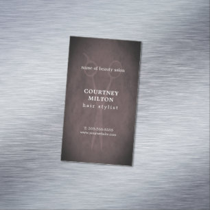 最小主義のエレガントな質の美容師 マグネット名刺