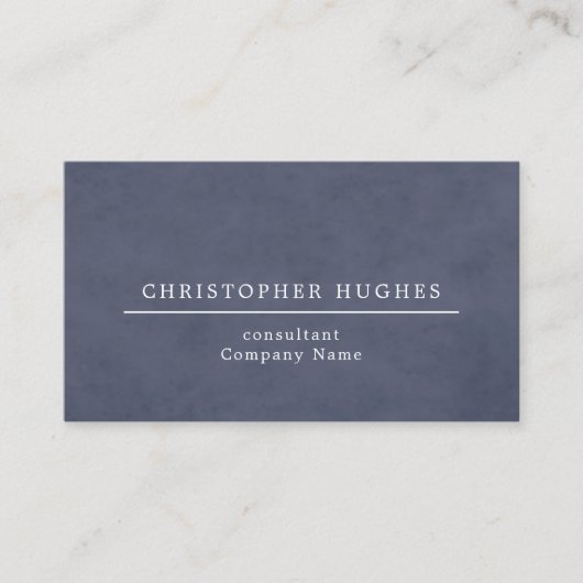 最小主義のエレガントな質の青の弁護士 名刺 (正面)