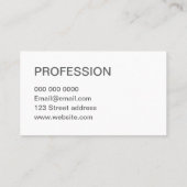 最小主義のオレンジモダンではっきりしたな名刺 名刺 (裏面)