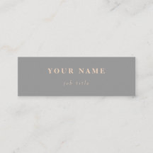 最小主義のクラシックでエレガントな小型灰色の名刺