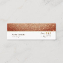 最小主義のグリッターデザイナー小型名刺