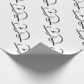 最小主義のコアラ ラッピングペーパー (角)