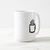 最小主義のコーヒー・マグのコーヒー・マグ(444のmL) コーヒーマグカップ (正面右)