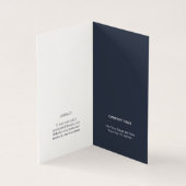 最小主義のシンプルでエレガントで青く白いコンサルタント 名刺 (内部)