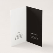 最小主義のシンプルでエレガントな白黒のコンサルタント 名刺 (内部)