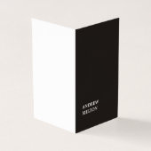 最小主義のシンプルでエレガントな白黒のコンサルタント 名刺 (外部)