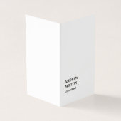 最小主義のシンプルでエレガントな白黒のコンサルタント 名刺 (外部)