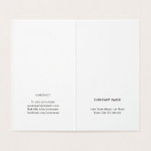 最小主義のシンプルでエレガントな白黒のコンサルタント 名刺 (内部フラット)