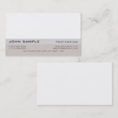 最小主義のシンプルでモダンな専門のエレガント 名刺 (正面/裏面)