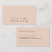 最小主義のシンプルなタイポグラフィのモモのロイヤリティカード 名刺 (正面/裏面)