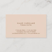 最小主義のシンプルなタイポグラフィのモモの名刺 名刺 (裏面)