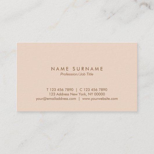 最小主義のシンプルなタイポグラフィのモモの名刺 名刺 (裏面)