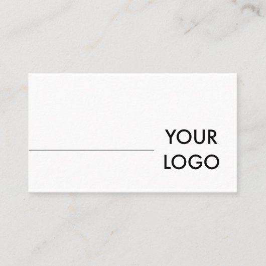 最小主義のシンプルなロゴの赤面のピンク 名刺 (裏面)