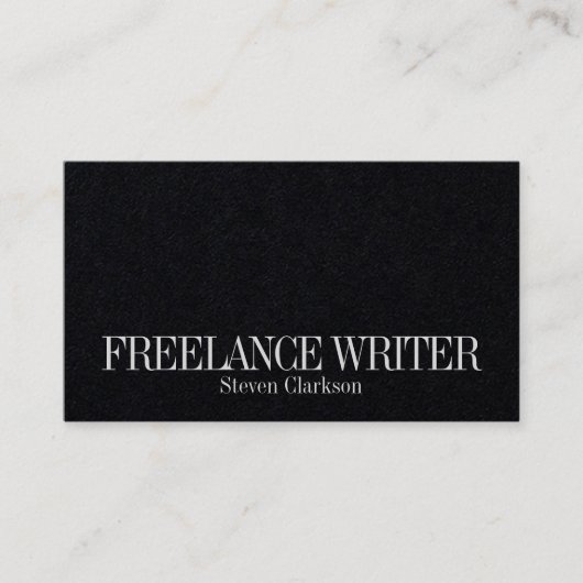 最小主義のシンプルな優雅 名刺 (正面)