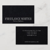 最小主義のシンプルな優雅 名刺 (正面/裏面)