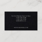 最小主義のシンプルな優雅 名刺 (裏面)